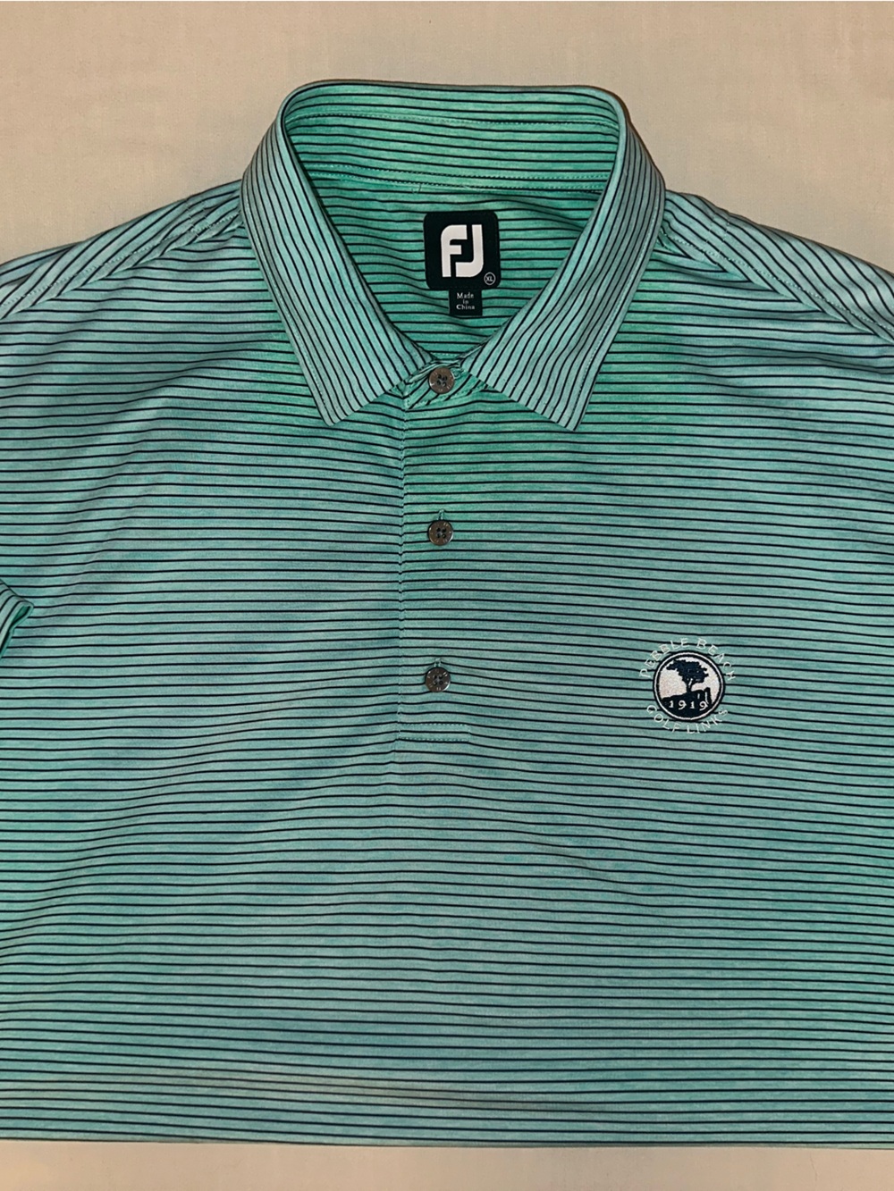 FootJoy Golf Polo Mint Green - Pebble Beach Golf Links